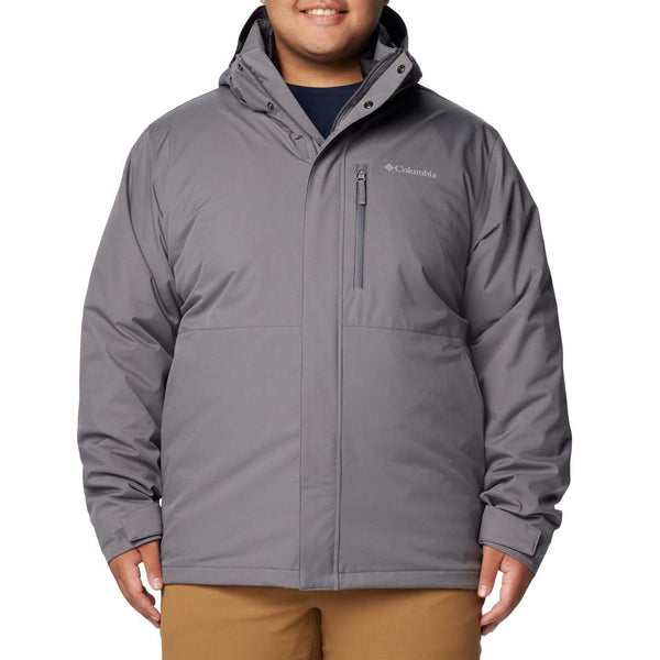 MEN'S COLUMBIA ABIQUA FALLS INTERCHANGE DETACHABLE HOOD 3-IN-1 CITY GRAY X-LARGE - Brand New