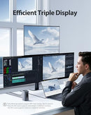 BASEUS DOCKING STATION, 11 IN 1, TRIPLE DISPLAY, 4K, USB PD - SPACE GRAY - Like New