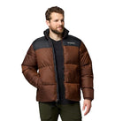208686 COLUMBIA MENS PUFFECT III JACKET - SIZE: MEN S - TOBACCO/BLACK - Like New