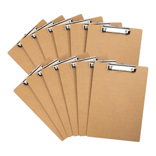 JAY JAYUP CLIPBOARDS, 12 PACK CLIPBOARDS FOR CLASSROOM - BROWN - Like New