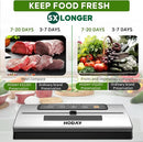 HODAY Vacuum Sealer Machine Food Sealer with Built-in Cutter VS2201 - SILVER - Like New