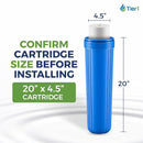 Tier1 1 Micron 4.5" × 20" Sediment & Rust Water Filter - Like New