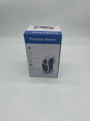GENERIC PORTABLE WALL OUTLET SPACE HEATER REMOTE CONTROL 500 WATTS - BLACK WHITE - Like New
