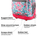 J World Sundance Laptop Rolling Backpack for Girls Boys Roller Bookbag, Blue - Brand New