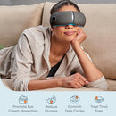 LIFEPRO PORTABLE EYE MASSAGER HEAT VIBRATION OCULAX 4 SOOTHING MODES-BLUE - Like New