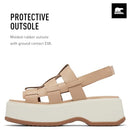 B0CN34SN7L Sorel Women's Dayspring Slingback Sandals - Beige, Chalk - Size 8.5 - Brand New