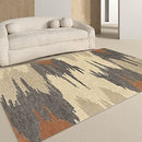 FINOREN Minimalist Area Rug,Ripple Line Soft Non-Slip Rug 4x6 Feet -Beige Gray - Brand New