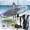 SereneLife Inflatable Stand Up Paddle Board And Accessories SLSUPB636 - BLACK Like New