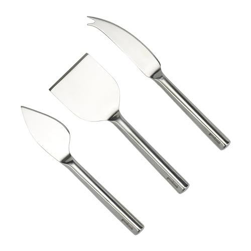 GOODCOOK GOURMET CHEESE, 3PC SET FOR SOFT AND HARD CHEESES - STAINLESS STEEL - Brand New