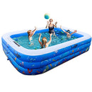 FUNAVO Inflatable Pool 100" X71" X22" Family Full-Sized Swimming Pool - BLUE - Brand New