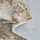 Andency Washable Area Rug Modern Abstract Living Room Rugs 6x9 - Beige - Brand New