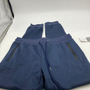 PRO STAR MEN'S FIT FLEECE LINED DRAWSTRING JOGGER SWEATPANTS - L - NAVY - Brand New