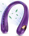 KIDEE NECK FAN RECHARGEABLE COOLING AIR VOLUME ULTRA QUIET - PURPLE - Like New