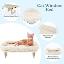 PETMAKER Cat Bed Window Sill with Bolster PET6368 - Cream - Like New