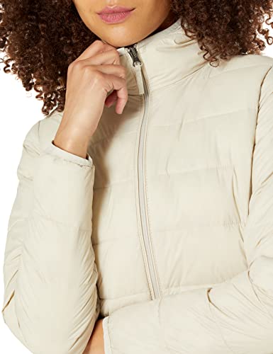 AMAZON ESSENTIALS WOMEN'S REGULAR-FIT LIGHTWEIGHT WATER-RESISTANT PUFFER COAT - Brand New