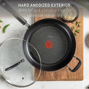 T-Fal Ultimate Hard Anodized Nonstick Fry Pan, 10 in with Lid, Onyx - Brand New