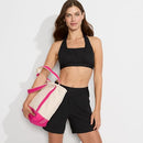 77938P LANDS' END WOMEN'S CURVY FIT 5" BOARD SHORTS SWIM PANTY SIZE 6 BLACK - Like New