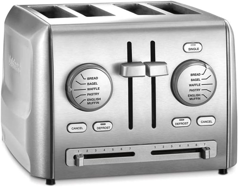 Cuisinart CPT-640P1 4-Slice Custom Select Toaster - Stainless Steel Silver - Like New