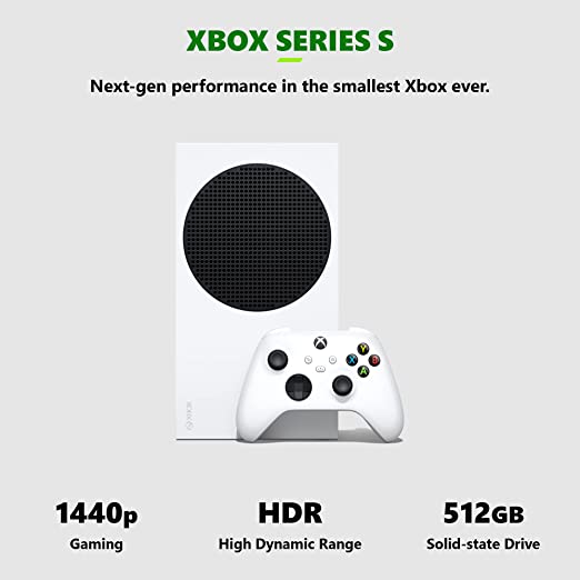 MICROSOFT XBOX SERIES S 512GB GAME CONSOLE RRS-00001 - WHITE - Like New