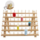 New brothread 60 Spools Wooden Thread Rack/Thread Holder Organizer - Like New