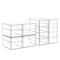 SNSLXH MAKEUP ORGANIZER 16 DRAWERS ACRYLIC CLEAR DRAWER ORGANIZER - CLEAR Like New