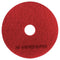 3M 5100 BUFFER FLOOR PADS, 20" DIAMETER, RED, BOX OF 5 - RED - Brand New