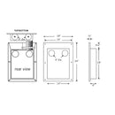 RIGID BUILDERS BEST SAF-T-DUCT DRYER OUTLET BOX 10696 - WHITE - Like New