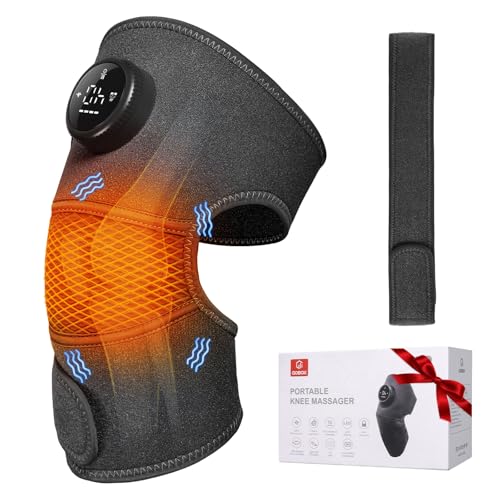 8 Modes & 20 Intensities Cordless Heated Knee Massager,knee brace for Arthritis - Like New