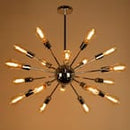 PARROT UNCLE CORDELL 18-LIGHT MODERN CHROME SPUTNIK SPHERE CHANDELIER - SILVER - Like New