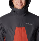 1960612 COLUMBIA Men's Tunnel Falls Interchange Jacket Warp Red Shark XL - Like New