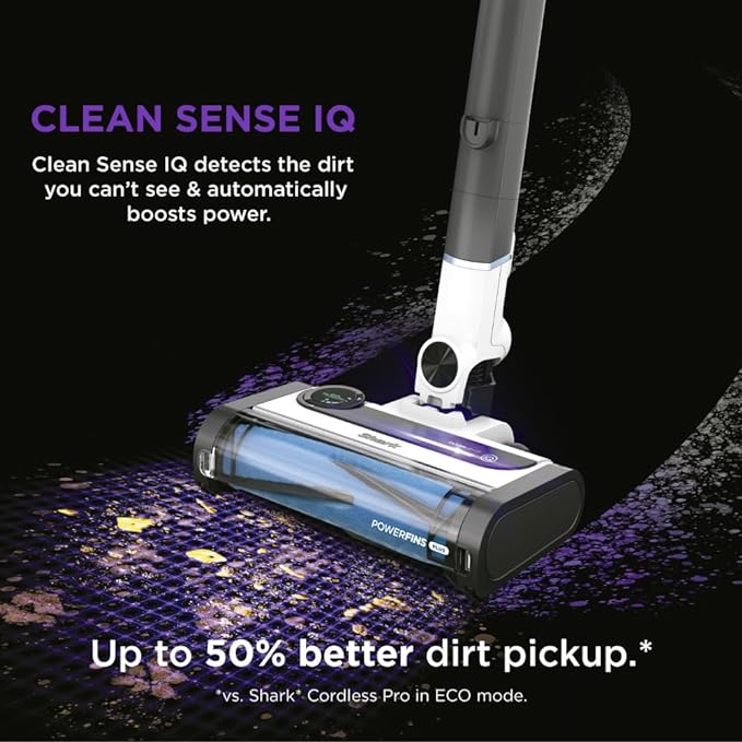 Shark IZ562H Pro Cordless Vacuum Clean Sense IQ Odor Neutralizer - Light Blue - Like New