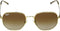 Ray-Ban RB3682F-001-13-54 Sunglasses - Gradient Brown Lenses Gold Frames Like New