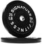 FITVIDS OLYMPIC BUMPER PLATES, 2" WEIGHT FOR STRENGTH TRAINING/WEIGHTLIFTING - Like New