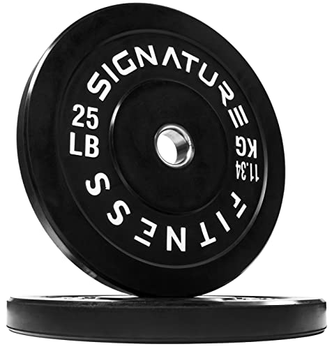 FITVIDS OLYMPIC BUMPER PLATES, 2" WEIGHT FOR STRENGTH TRAINING/WEIGHTLIFTING - Like New