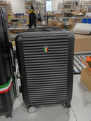 TUCCI ITALY SOSTEGNO 3 PC SET SPINNER WHEELED SUITCASE 20", 26", 30" - BLACK - Like New