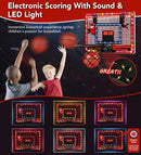 TINYTREK INDOOR MINI BASKETBALL HOOP DUAL LED LIGHT STRIPS - Scratch & Dent