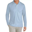JUMP START MEN'S MODERN FIT LONG SLEEVE POLO SHIRT - SIZE: MEN L - LIGHT BLUE - Like New