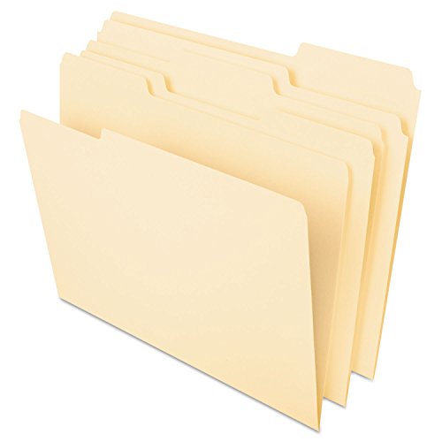 PENDAFLEX FILE FOLDERS LETTER SIZE 1/3 CUT MANILA 75213 - Brand New