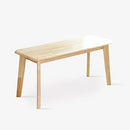 Lavinia Canberra 37.4" Wooden Dining Bench Solid Malaysian Oak - Natural Oak - Like New