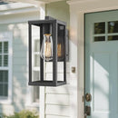 Outdoor Wall Sconce, Fixture, Clear Glass Shade, 4 PACK - B08M3T7R3V - Brand New