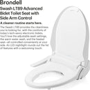 Brondell Swash Electronic Bidet Toilet Seat LT89 Fits Elongated - Scratch & Dent