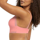 DM2322 MAIDENFORM WOMEN LACE TRIM TRIANGLE BRALETTE PULLOVER 2XL CORAL ZEST - Like New