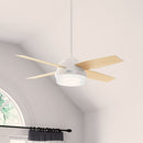 Hunter 59246 Dempsey Ceiling Fan with LED Light, Remote, 44" - Fresh White - Like New