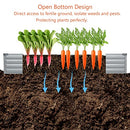 Zunatu 6x3x1ft Galvanized Raised Garden Bed,6x3x1ft, B0BN7DBB3K - Silver - Brand New