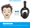 UNIGEAR KIDS FULL FACE SNORKEL 180 PANORAMIC VIEW SNORKELING MASK L/XL - BLACK - Like New