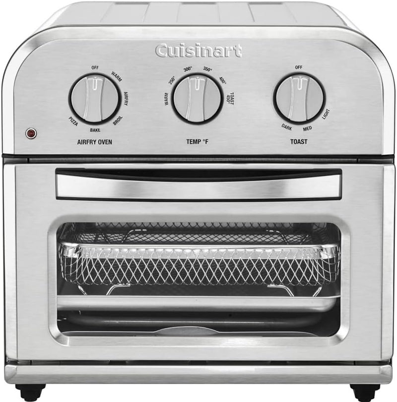 Cuisinart TOA-26 Compact Airfryer Toaster Oven, 1800W Motor - - Scratch & Dent