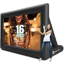 HOLIDAY STYLING 16FT INFLATABLE OUTDOOR PROJECTOR SCREEN 200” BLOW UP TV - BLACK - Like New