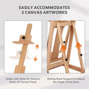 FAHKNS Holds 2 Canvases Painting Easel for Adults H-Frame Easel (90") - Natural - Like New