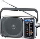 PANASONIC RF-2400 AM/FM RADIO - SILVER - Like New