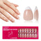GLAMERMAID FRENCH TIP PRESS ON NAILS, 150PCS, DIY - SHORT ALMOND PINK - Brand New